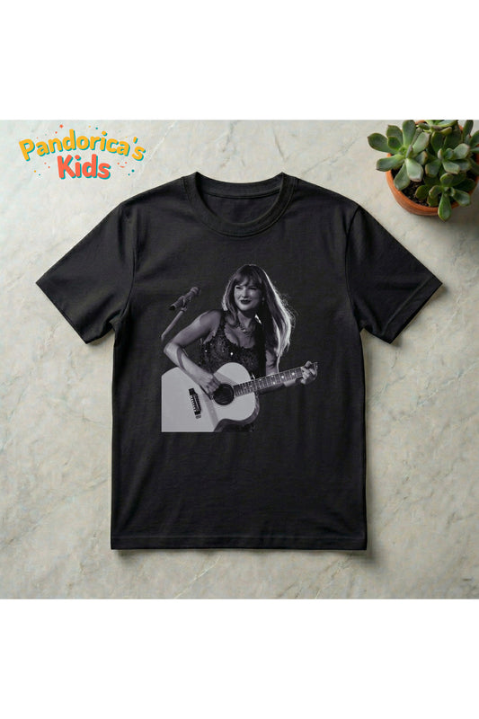 Pandorica's Taylor Swift Tasarımı Pamuklu Unisex Çocuk T-shirt