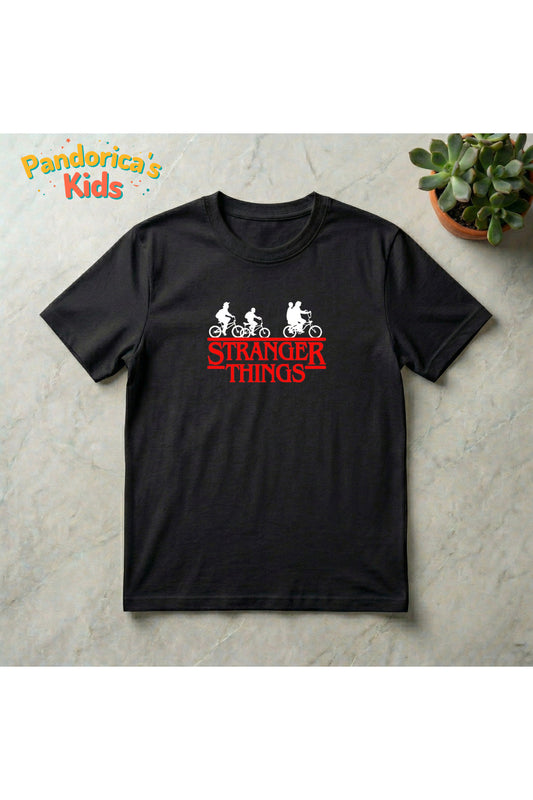 Pandorica's Stranger Things Tasarımı Unisex Pamuklu T-shirt