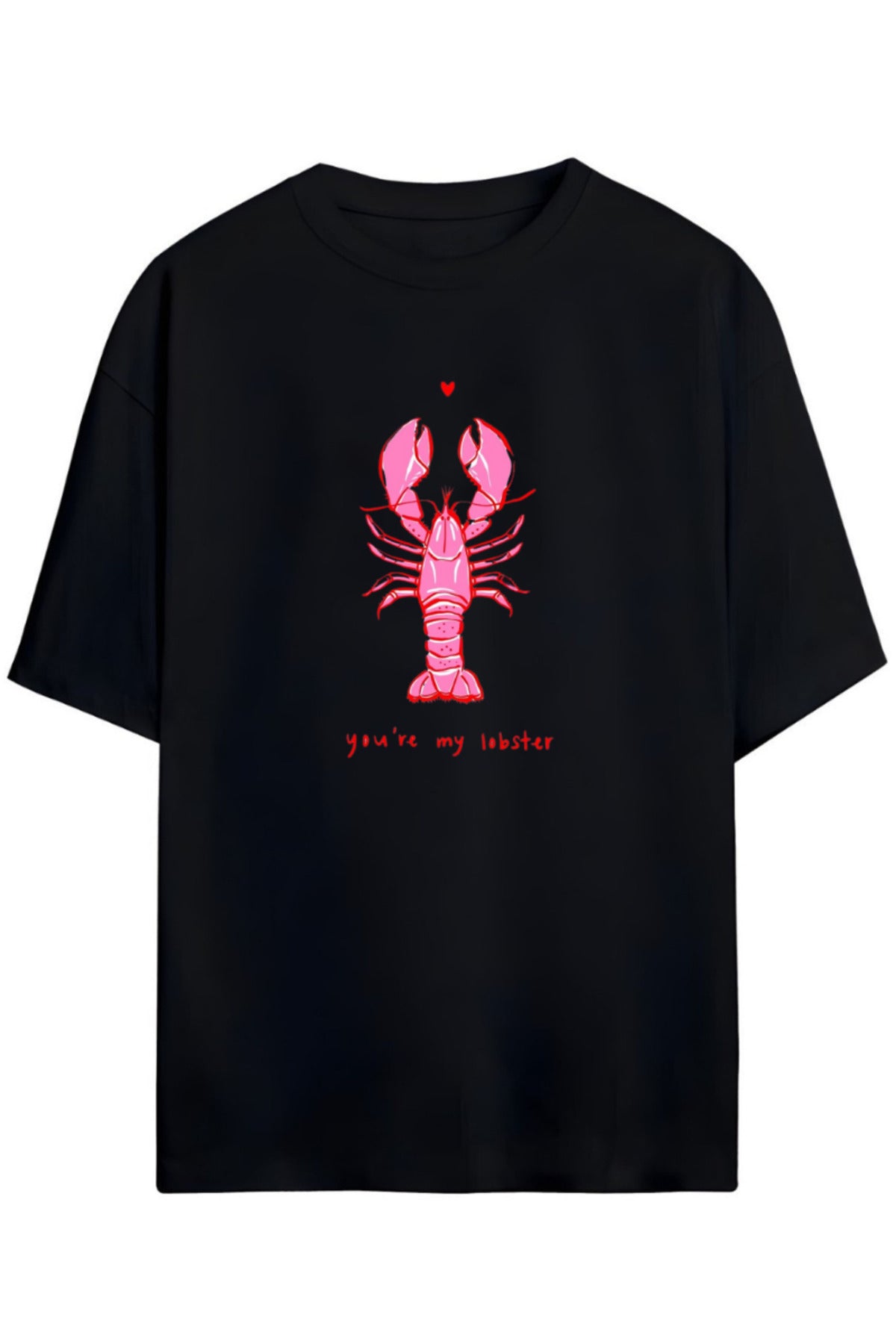 Siyah Friends Tasarımı Unisex Pamuklu T-Shirt - 9