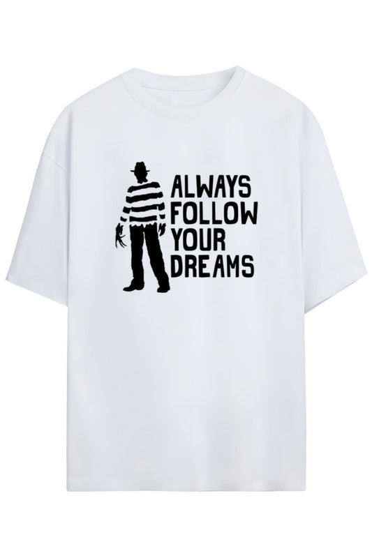 Freddy Krueger Elm Sokağı Kabusu Tasarimi Unisex Pamuklu T-shirt