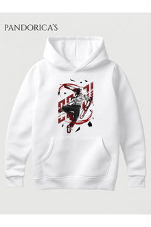 CHAINSAW MAN Anime Manga Tasarım Serisi Yazılı Baskılı Unisex Kapüşonlu Pamuklu Sweatshirt Hoodie