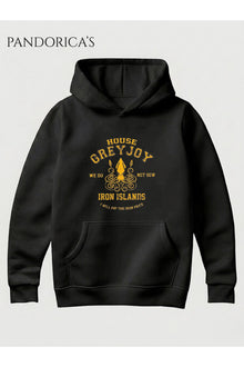 Game Of Thrones House Greyjoy Tasarımı Unisex Kapüşonlu Pamuklu Sweatshirt (Hoodie)