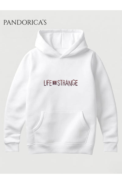 LIFE IS STRANGE Tasarımı Yazılı Baskılı Unisex Kapüşonlu Pamuklu Sweatshirt Hoodie