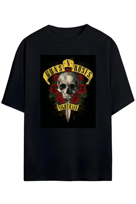 Guns N' Roses Tasarimi Unisex Pamuklu T-shirt