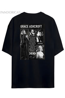 Pandorica's Resident Evil Grace Ashcroft Karakter Dosyası Sırt Baskılı Unisex Pamuklu T-shirt