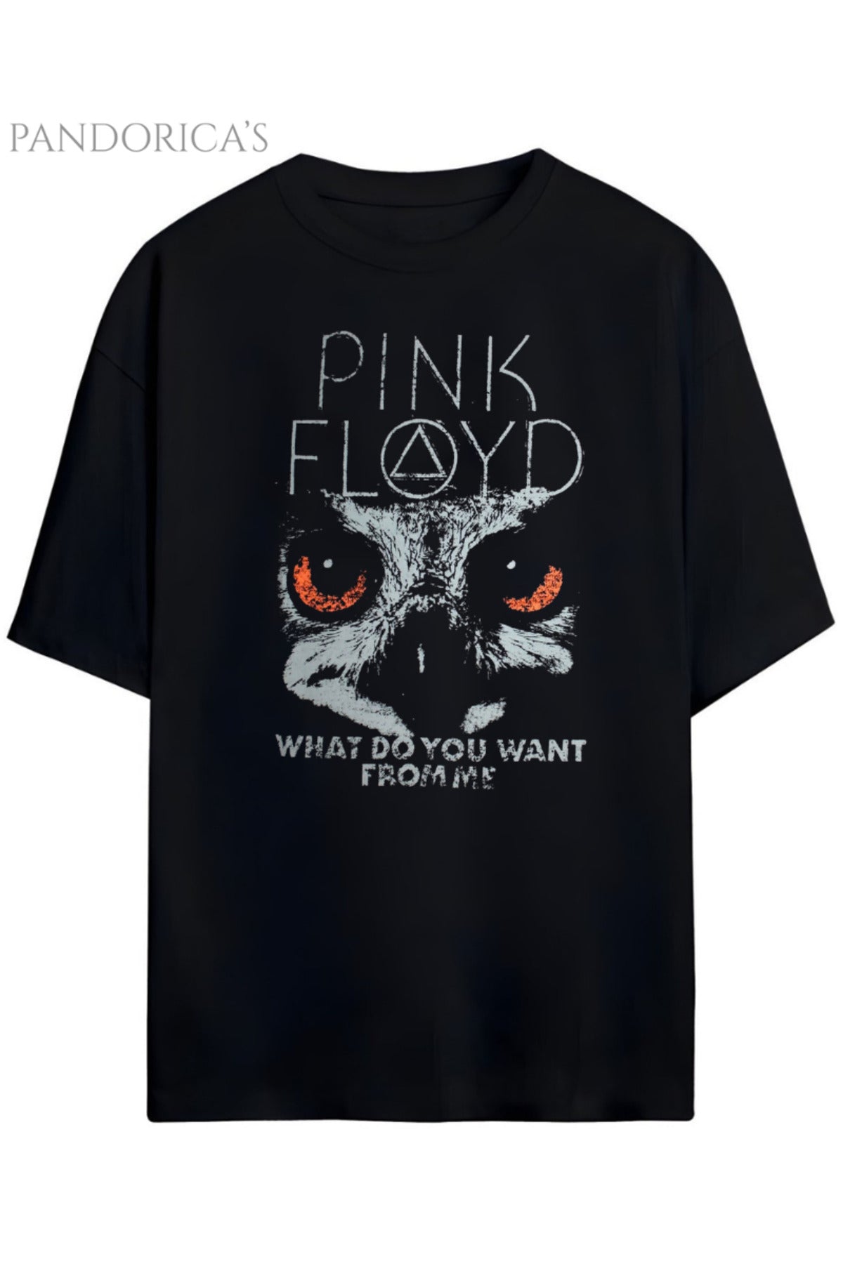 Pandorica's Pink Floyd Tasarımı Unisex Pamuklu T-Shirt
