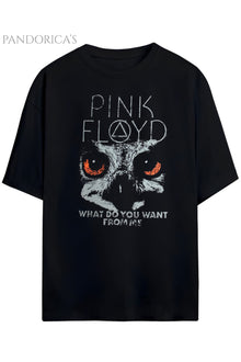 Pandorica's Pink Floyd Tasarımı Unisex Pamuklu T-shirt