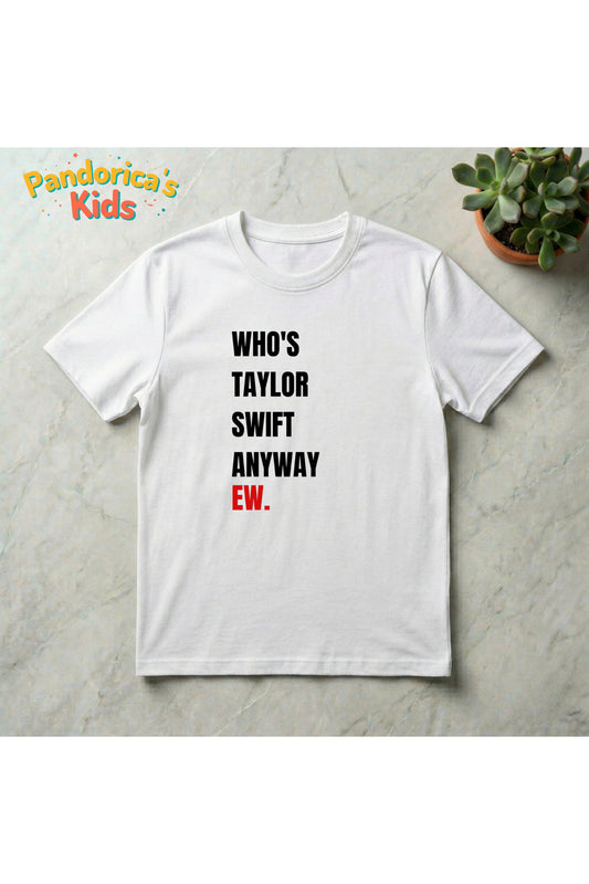 Pandorica's TAYLOR SWIFT Tasarımı The Eras Tour Konser Tshirt Serisi Pamuklu Unisex Çocuk T-shirt