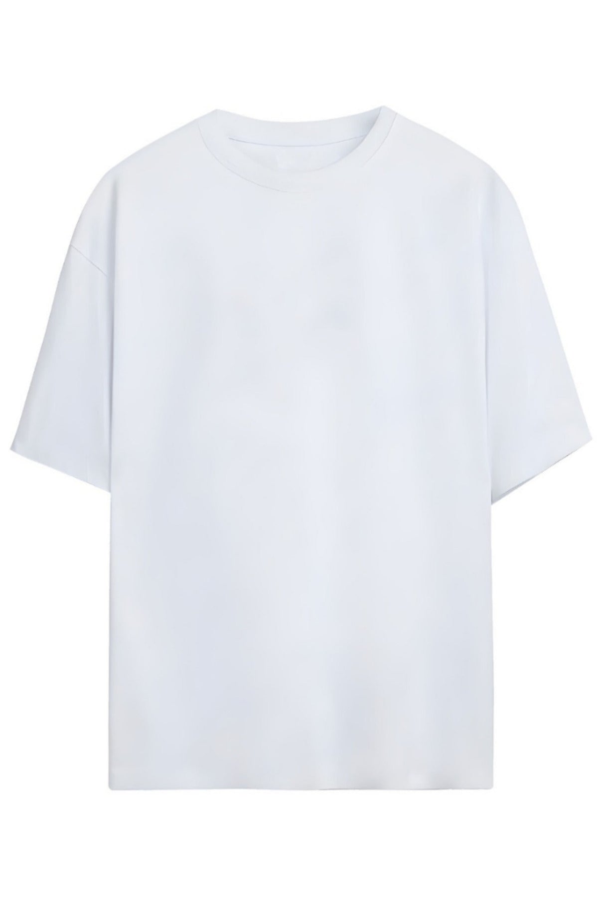 Beyaz Dino Tasarım Serisi -Seyyah Dino- Yazılı Dinazor Sırt Baskılı Pamuklu Unisex Tişört - 65