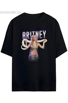 Britney Spears Tasarım Serisi 90'lar Stili Baskılı Pamuklu Relaxed Kalıp Unisex Tişört