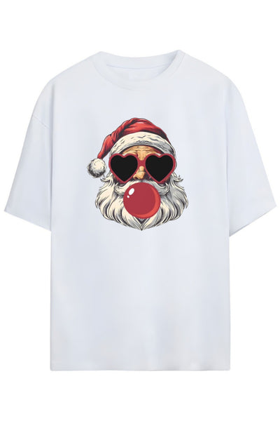 Noel Baba Tasarimi Unisex Pamuklu T-shirt