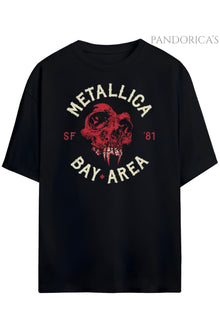 Pandorica's Metallica Tasarımı Baskılı Unisex Pamuklu T-shirt
