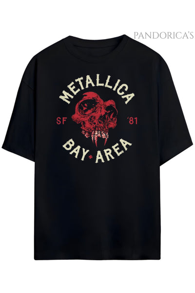 Pandorica's Metallica Tasarımı Baskılı Unisex Pamuklu T-shirt