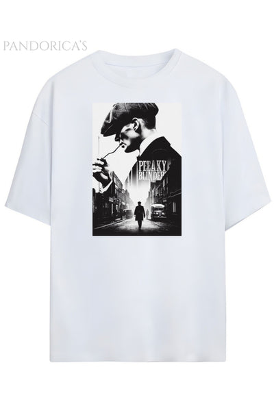 Pandorica's Peaky Blinders Thomas Shelby Tasarımı Unisex Pamuklu T-shirt