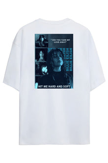 Billie Eilish Lovely Tasarimi Sırt ve Göğüs Baskılı Unisex Pamuklu T-shirt