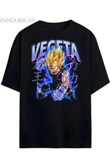 Pandorica's Dragon Ball Z VEGETA Tasarimi Unisex Pamuklu T-shirt