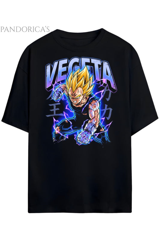 Pandorica's Dragon Ball Z VEGETA Tasarimi Unisex Pamuklu T-shirt