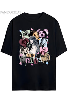 Pandorica's Taylor Swift THE ERAS TOUR Tasarımı Baskılı Yazılı Unisex Pamuklu T-shirt