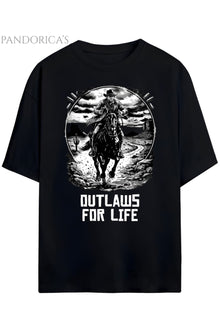 Pandorica's RED DEAD REDEMPTION Arthur Morgan Tasarımı Baskılı Yazılı Unisex Pamuklu T-shirt
