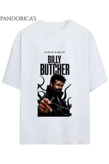 The Boys Tasarım Serisi Billy Butcher Baskılı Yazılı Tişört Tasarımı Unisex Pamuklu Tişört
