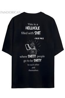 LIFE IS STRANGE TASARIM SERİSİ SIRT VE ÖN BASKILI PAMUKLU RELAXED KALIP UNISEX TİŞÖRT