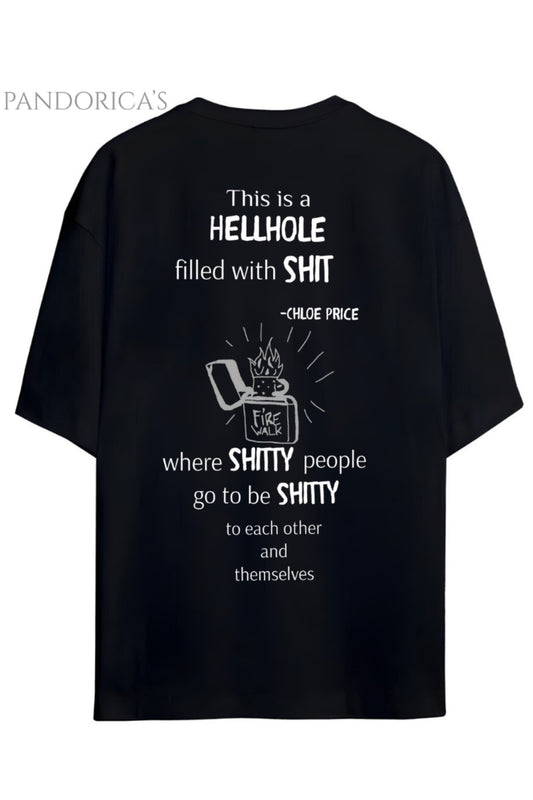 LIFE IS STRANGE TASARIM SERİSİ SIRT VE ÖN BASKILI PAMUKLU RELAXED KALIP UNISEX TİŞÖRT