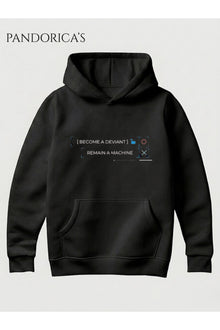 DETROIT:BECOME HUMAN SEÇİM ANI Tasarımı "I'M ALIVE" Yazılı ÖN VE SIRT Baskılı Unisex Kapüşonlu Pamuklu Sweatshirt Hoodie