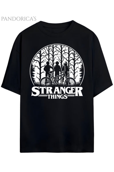 Pandorica's Stranger Things Tasarımı Unisex Pamuklu T-shirt