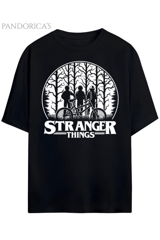 Pandorica's Stranger Things Tasarımı Unisex Pamuklu T-shirt
