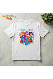 Pandorica's Kpop İblis Avcıları (Demon Hunters) Tasarımı Pamuklu Unisex Çocuk T-shirt