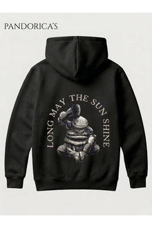 DARK SOULS 3 Tasarımı "ONION KNIGHT" SIRT Baskılı Unisex Kapüşonlu Pamuklu Gamer Sweatshirt Hoodie