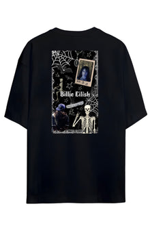 Billie Eilish Tasarimi Sırt Ve Göğüs Baskılı Unisex Pamuklu T-shirt