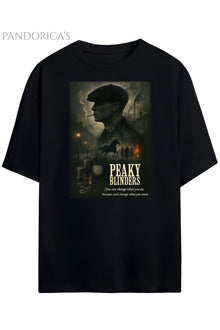 Pandorica's Peaky Blinders Thomas Shelby Tasarımı Unisex Pamuklu T-shirt
