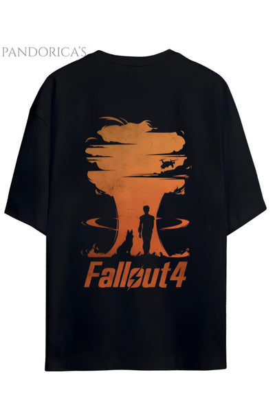 FALLOUT 4 TASARIMI SIRT BASKILI PAMUKLU UNISEX TİŞÖRT