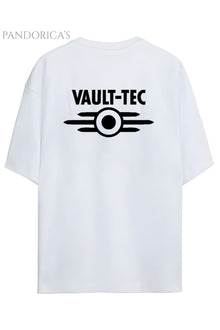 FALLOUT TASARIMI NUKA COLA & VAULT-TECH YAZILI SIRT VE GÖĞÜS BASKILI PAMUKLU UNISEX TİŞÖRT