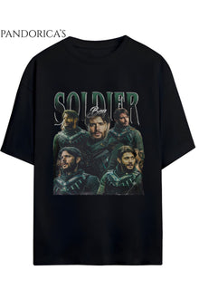 Pandorica's THE BOYS SOLDIER BOY Tasarımı Yazılı Baskılı Unisex Pamuklu Tişört