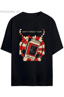 Pandorica's 90lar "DON'T FORGET YOUR WALKMAN" Yazılı Retro Tasarım Serisi Unisex Pamuklu Tişört
