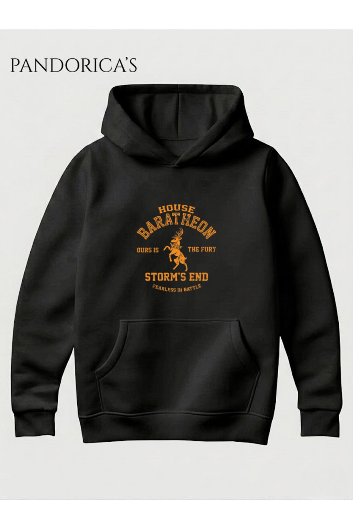 Game Of Thrones House Baratheon Tasarımı Unisex Kapüşonlu Pamuklu Sweatshirt (Hoodie)