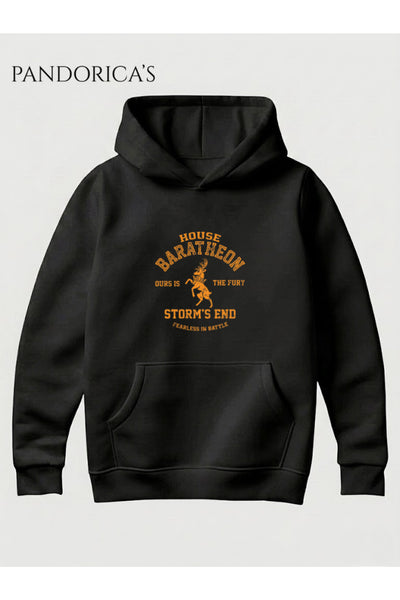 Game Of Thrones House Baratheon Tasarımı Unisex Kapüşonlu Pamuklu Sweatshirt (Hoodie)