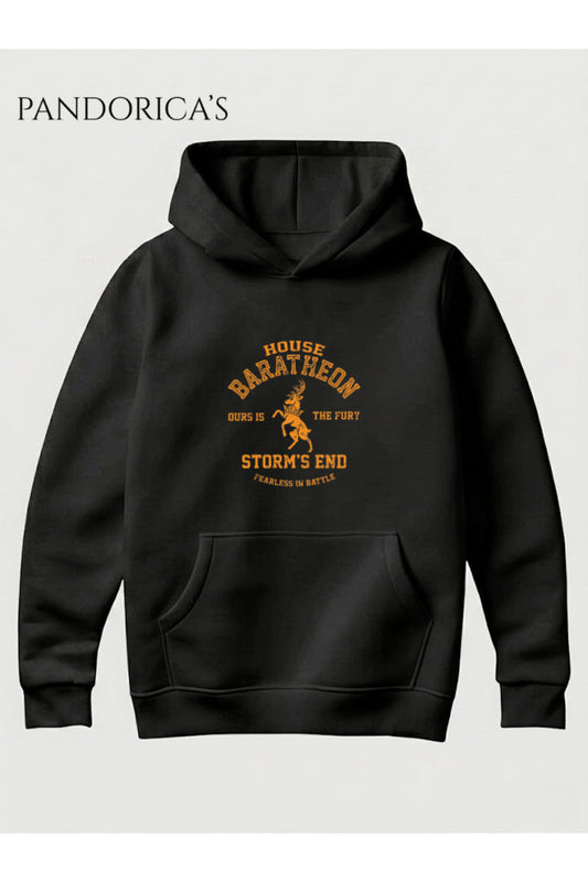 Game Of Thrones House Baratheon Tasarımı Unisex Kapüşonlu Pamuklu Sweatshirt (Hoodie)