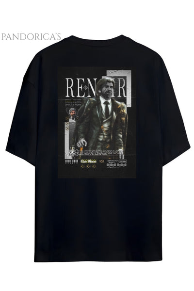 Pandorica's Expedition 33 Clair Obscure Sırt ve Göğüs Tasarım Baskılı Unisex Pamuklu T-shirt