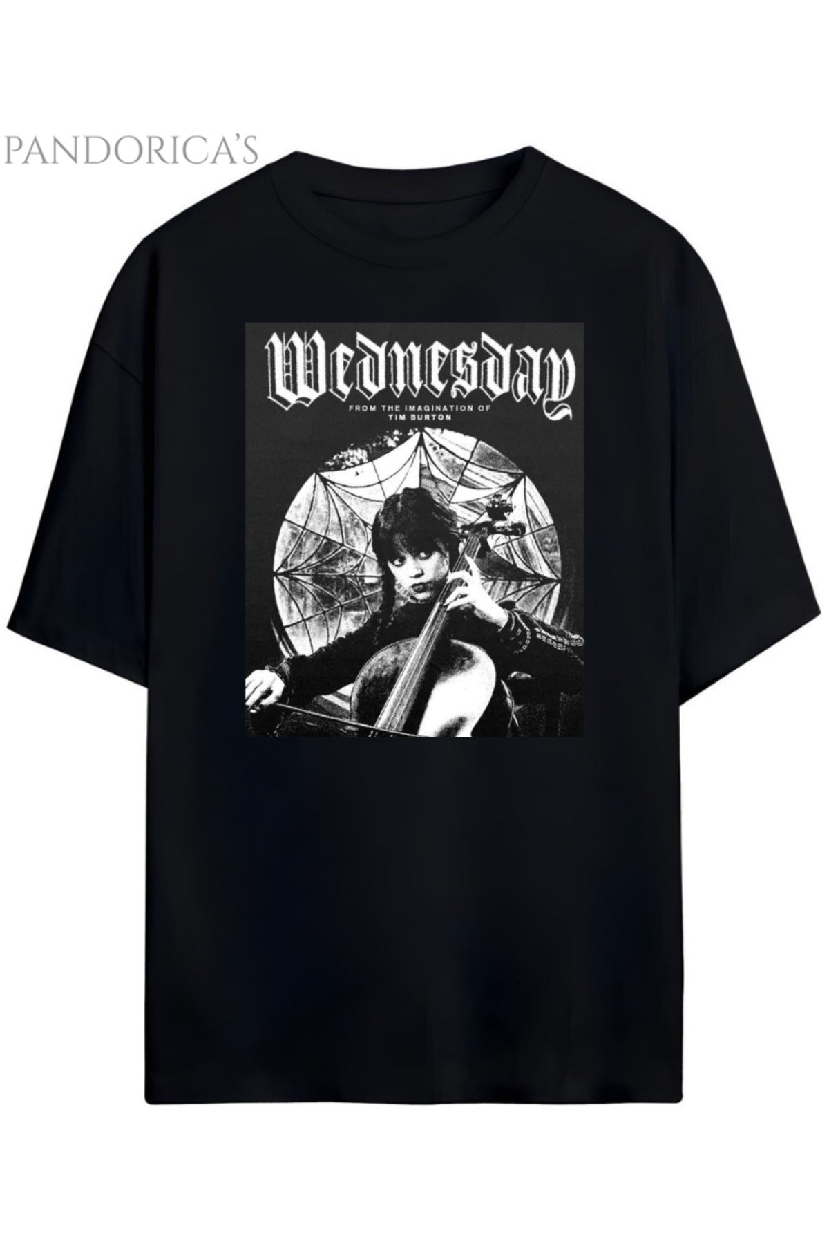 Pandorica's Wednesday Tasarımı Unisex Pamuklu Tişört