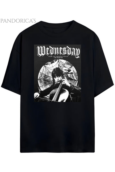 Pandorica's Wednesday Tasarımı Unisex Pamuklu Tişört
