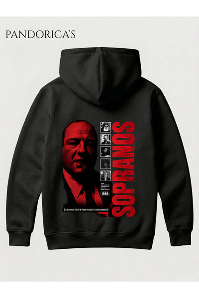 THE SOPRANOS "YOU GOT NO IDEA WHAT IT'S LIKE TO BE NUMBER ONE" İkonik Replik Yazılı SIRT Baskılı Unisex Kapüşonlu Pamuklu Sweatshirt Hoodie