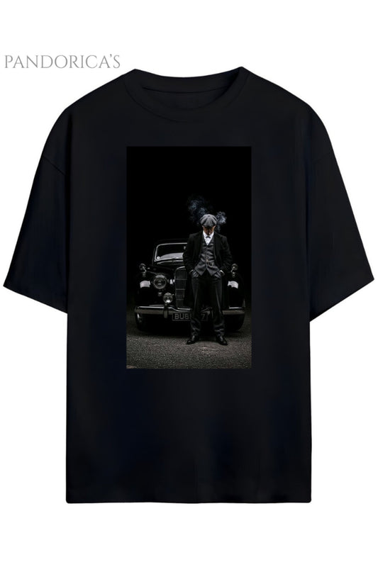 Pandorica's Peaky Blinders Thomas Shelby Tasarımı Unisex Pamuklu T-shirt