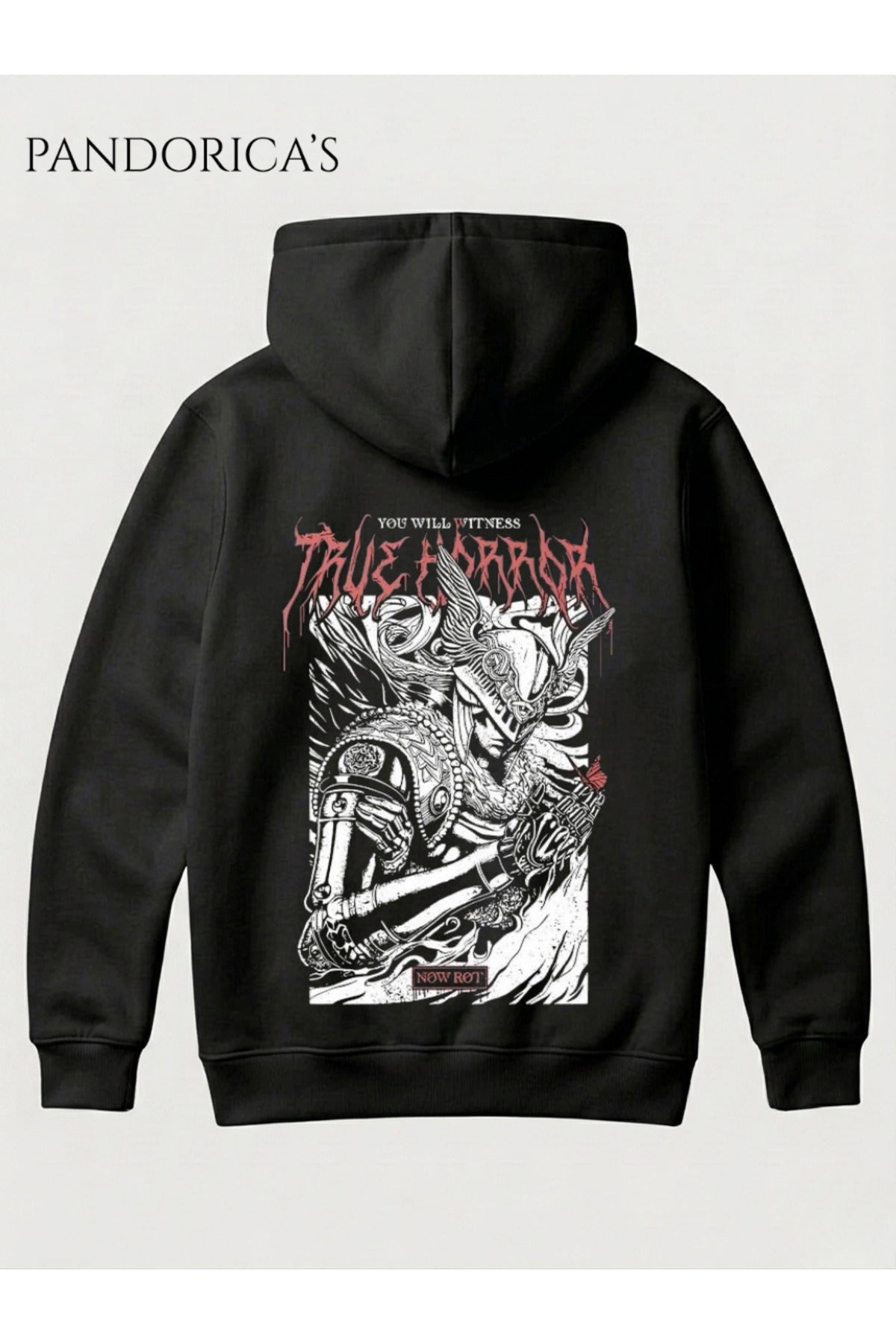 Elden Ring "Malenia,Blade Of Miquella" Tasarımı Yazılı Sırt Baskılı Unisex Kapüşonlu Pamuklu Sweatshirt Gamer Hoodie