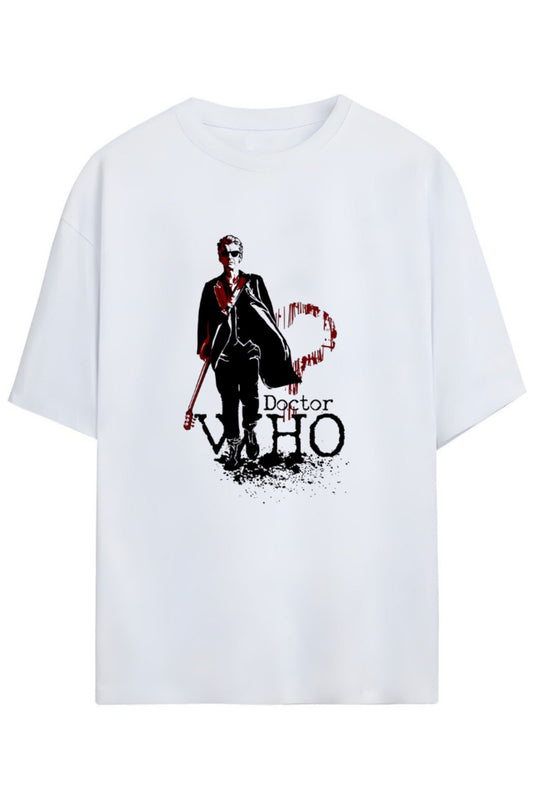 Doctor Who Tasarimi Unisex Pamuklu T-shirt