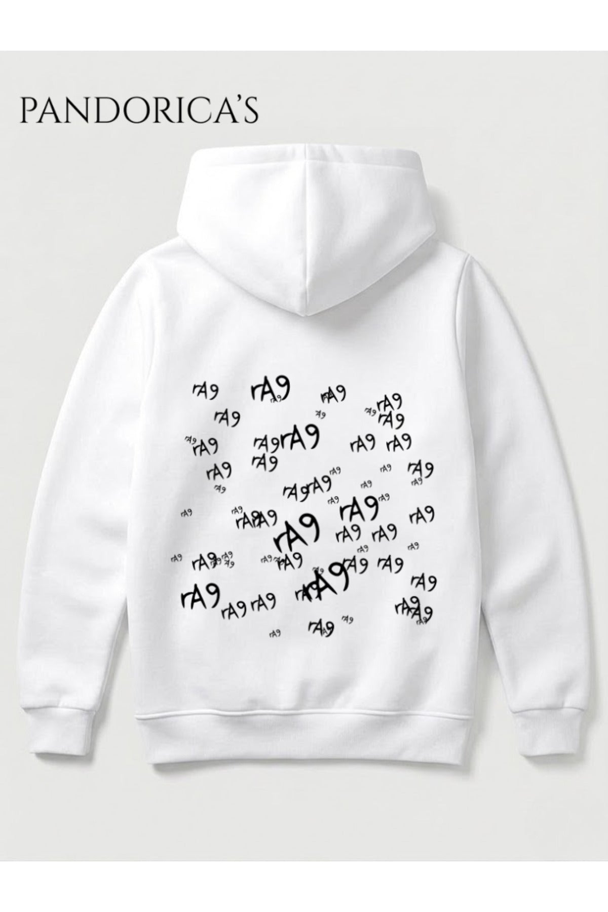 Detroit: Become Human "Deviant R19" Tasarımı Ön Ve Sırt Yazılı Baskılı Unisex Kapüşonlu Pamuklu Sweatshirt Hoodie
