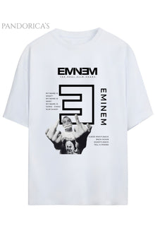 EMINEM SLIM SHADY BASKILI YAZILI PAMUKLU UNISEX TİŞÖRT