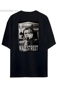 Pandorica's The Wolf Of Wall Street Tasarımı Sırt ve Göğüs Baskılı Unisex Pamuklu T-shirt